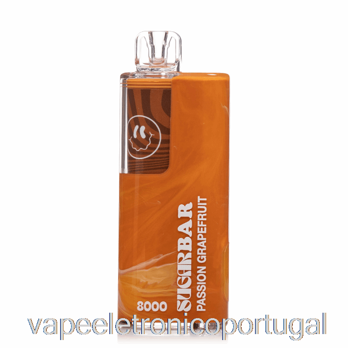 Vape Eletrônico Barra De Açúcar Sb8000 Descartável Toranja Paixão